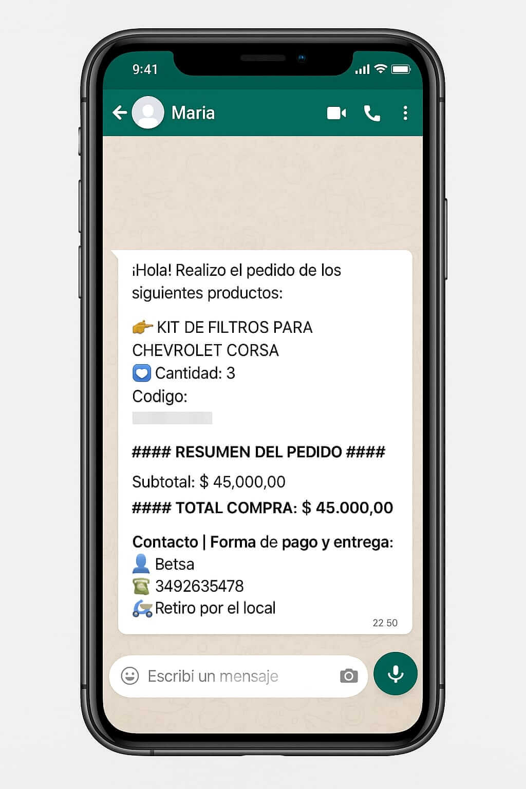 Paso 3: Compartí tu tienda y recibí pedidos por WhatsApp